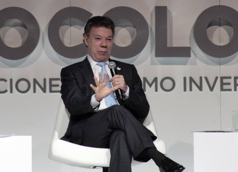 El presidente Juan Manuel Santos defendió la iniciativa, explicando que lo que busca es obtener recursos para la equidad. FOTO COLPRENSA