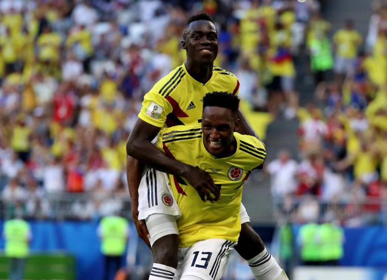 Dávinson Sánchez y Yerry Mina han sido los centrales titulares en la mayoría de los partidos de la era de Carlos Queiroz con Colombia. FOTO COLPRENSA