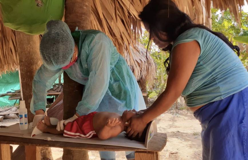 Además de garantizar los paquetes nutricionales para los programas de Primera Infancia, los equipos médicos del Icbf continúan su labor en la pandemia. FOTO Cortesía Icbf