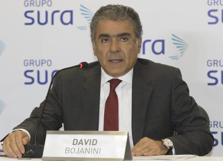 Presidente del Grupo Sura, David Bojanini García. FOTO DONALDO ZULUAGA