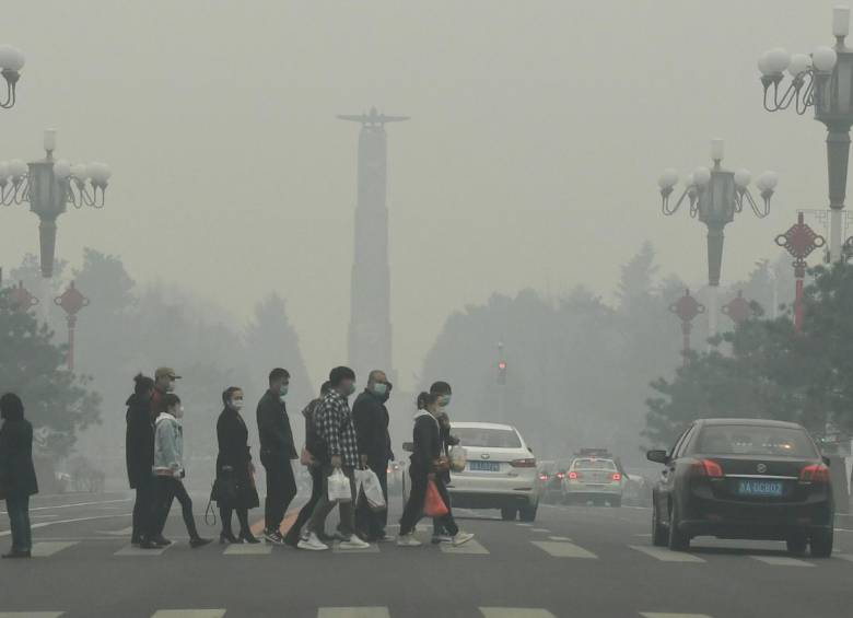 La contaminación en China aumentó entre abril y mayo a pesar de que aún no está funcionando la totalidad del aparato productivo. Preocupa que empeore en las próximas semanas. FOTO Getty