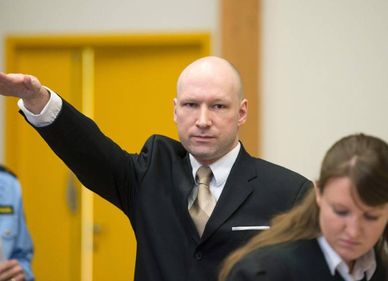 Anders Behring Breivik cumple una condena prorrogable de 21 años de prisión. FOTO: AFP