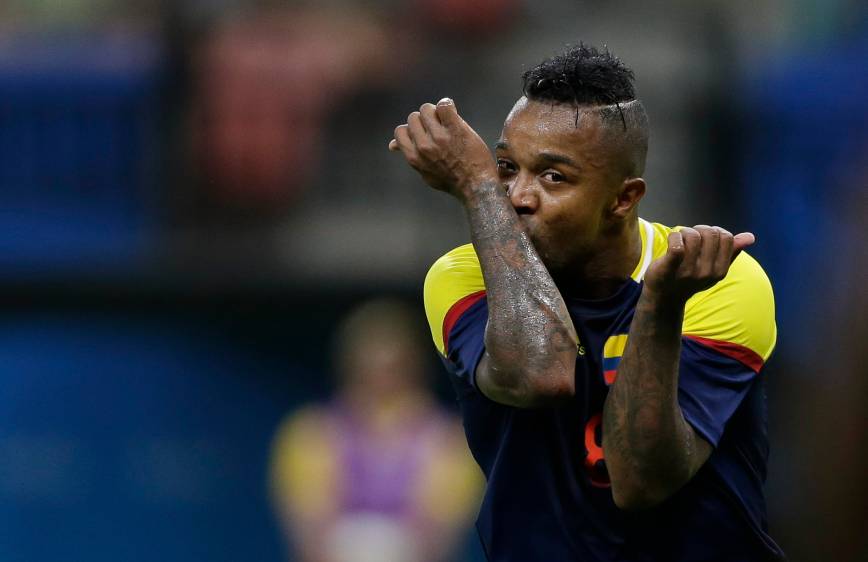 Dorlan Pabón quien estuvo todos los 90 minutos ante Suecia, hizo efectivo el penalti para el 2-2 de Colombia. FOTO reuters