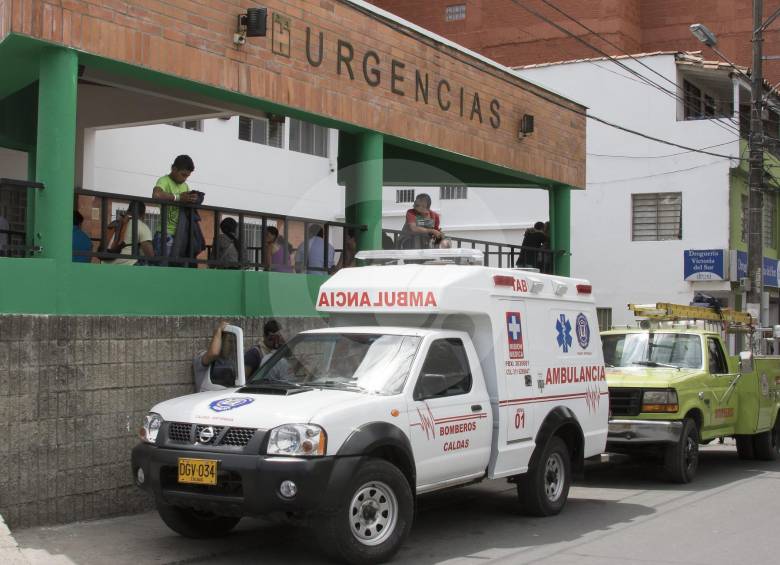 En el Hospital San Vicente de Paúl, en el municipio de Caldas, fueron atendidos los lesionados por las picaduras de las abejas. La mayoría de ellos son niños entre los 4 y los 15 años de edad. FOTO RÓBINSON SÁENZ