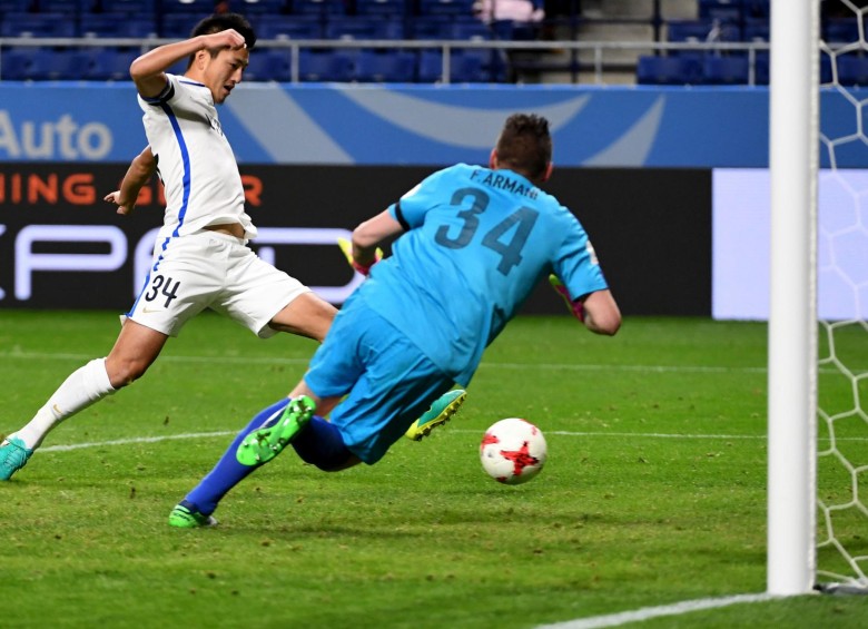 Kashima Antlers fue más efectivo en las llegadas a gol que Atlético Nacional. FOTO AFP