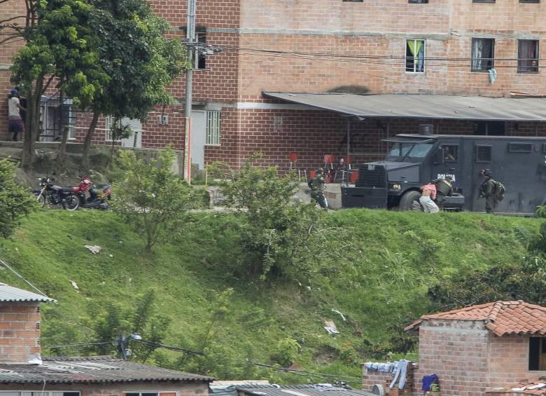 La comunidad alertó a la Policía de los disparos. FOTO Robinson Sáenz Vargas