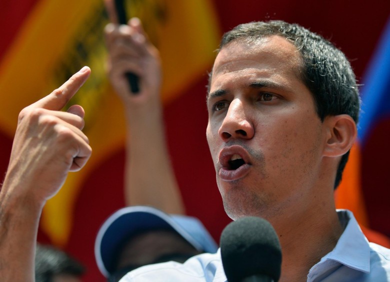 Guaidó pide a colombianos no hacer “el juego” a Maduro por polémicas fotos. Foto: AFP
