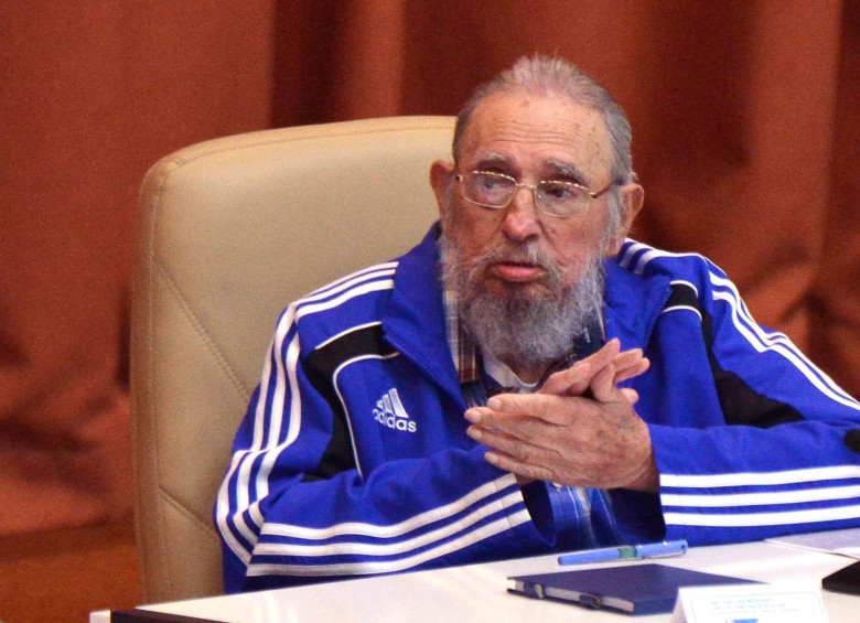 La imagen pública de Fidel Castro en sus últimos años estaba relacionada con su vestimenta deportiva, usualmente marca Adidas. FOTO AFP