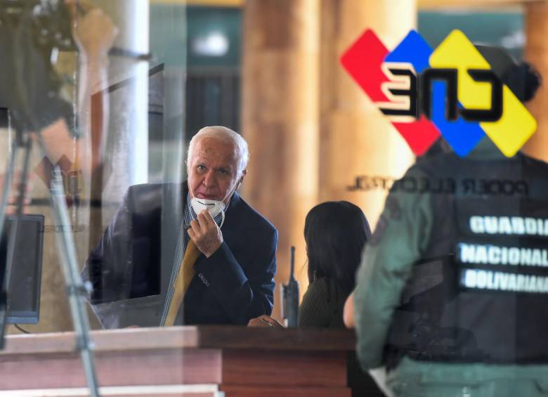 Concejo Nacional Electoral de Venezuela durante su toma de posesión. FOTO: AFP