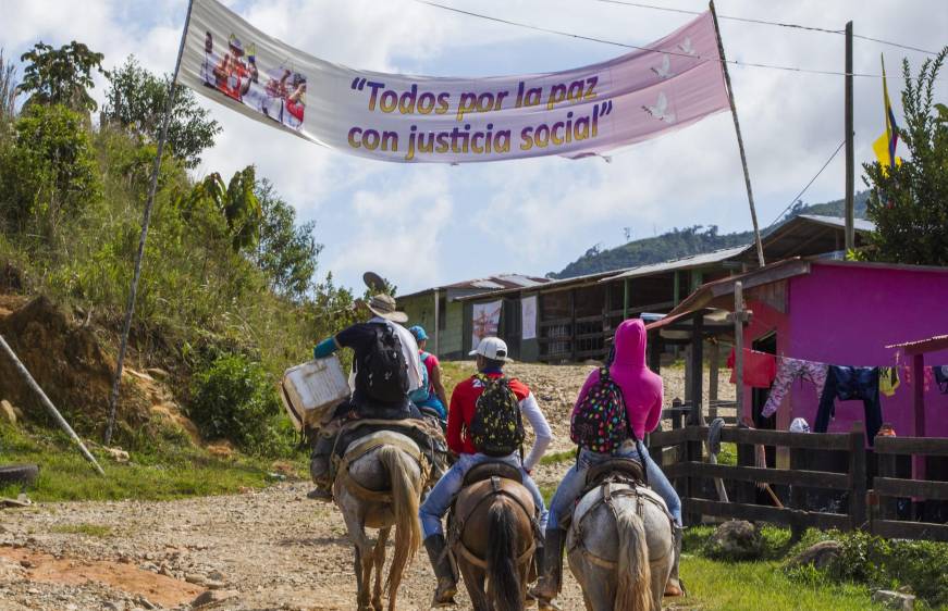 La Zona Veredal Transitoria en Anorí fue reubicada de la vereda El Carmín a La Plancha. FOTO ARCHIVO (JAIME PÉREZ MUNEVAR)
