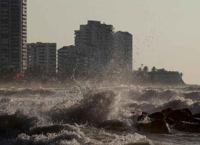 Las playas de Cartagena sintieron los efectos del huracán Iota. FOTO: EFE