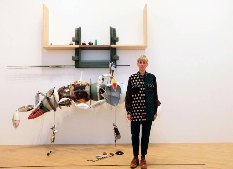Lunar Nibs y Eucalyptus Let us in, proyectos con los que Helen Marten ganó, por su experimentación con materiales. FOTO ap