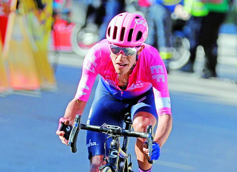 Daniel Martínez suma dos triunfos en la presente temporada. Fue campeón nacional de contrarreloj y ganó etapa en la París-Niza. El próximo 25 de abril cumplirá 23 años de edad. FOTO EFE 
