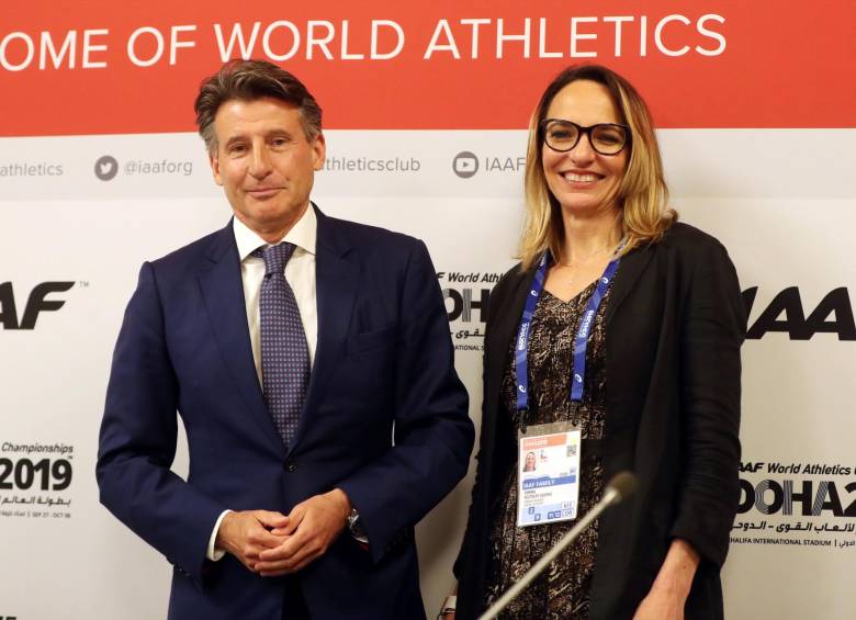 El inglés Sebastian Coe fue reelegido presidente, mientras Ximena Restrepo consiguió 85 votos de los 206 emitidos. Superó a Sylvia Barlag (Holanda) y Abby Hoffman (Canadá). FOTO Reuters