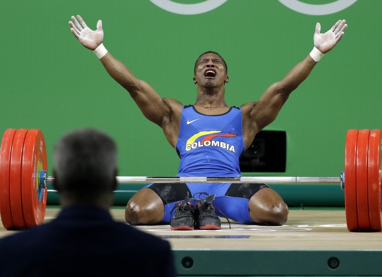 Este es el momento en que Figueroa termina su participación en Río 2016. FOTO AP