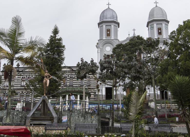 Imagen del parque principal de Yarumal, en el Norte de Antioquia. FOTO ARCHIVO