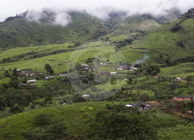 En la vereda Llanogrande Chimiadó de Dabeiba (foto), inició la verificación de los delegados de la ONU. FOTO Jaime Pérez