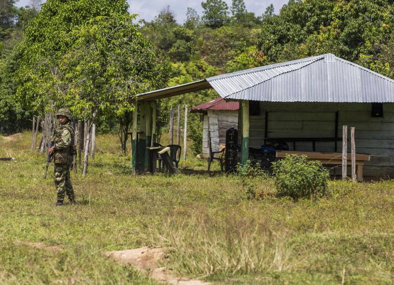 Los operativos de la Fuerza Pública contra el Eln se intensificaron en la región Norte de Antioquia. FOTO julio cesar herrera