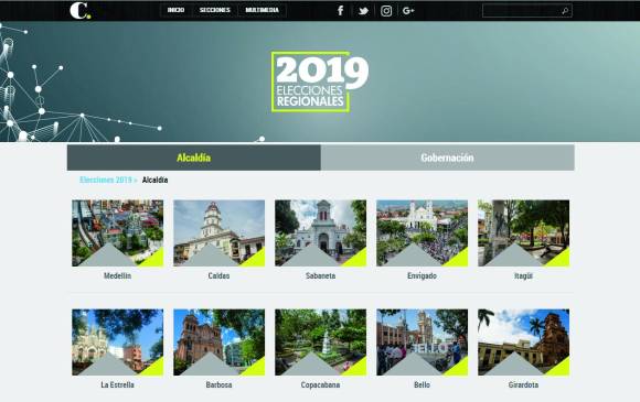 Este es el diseño que encuentra en www.elcolombiano.com