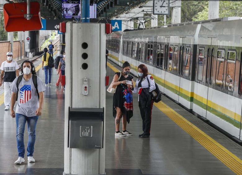El Metro realizará mantenimientos en la vía férrea. FOTO MANUEL SALDARRIAGA
