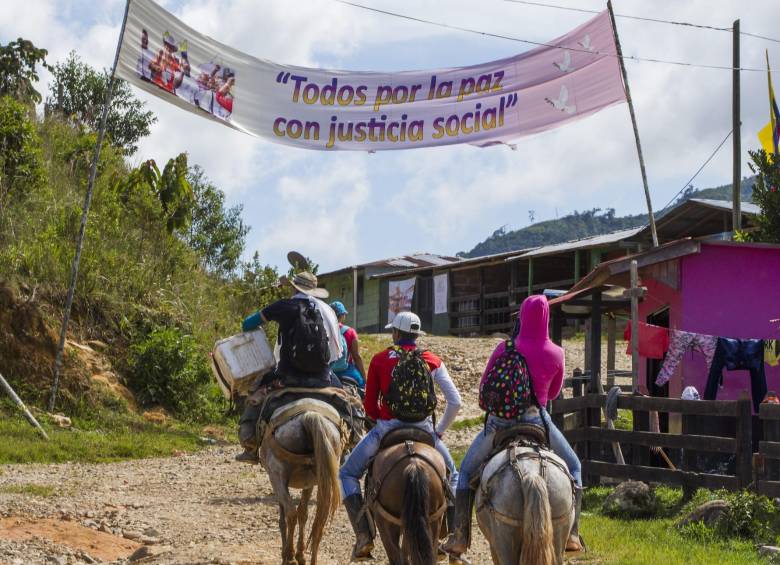 La Zona Veredal Transitoria en Anorí fue reubicada de la vereda El Carmín a La Plancha. FOTO ARCHIVO (JAIME PÉREZ MUNEVAR)