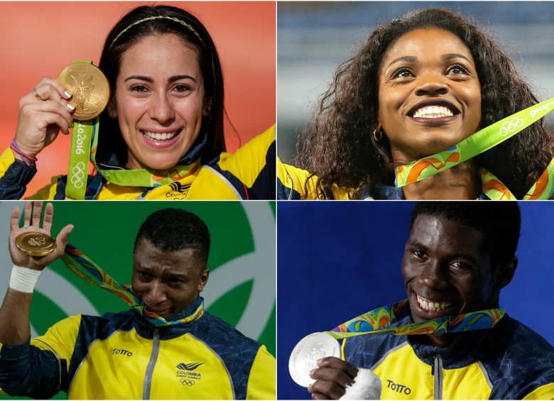 Medallistas olímpicos de Río 2016. FOTOS AFP Y REUTERS