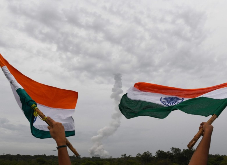 India podría convertirse en el cuarto país en llegar a la Luna, después de Unión Soviética (hoy Rusia), Estados Unidos y China. FOTO AFP