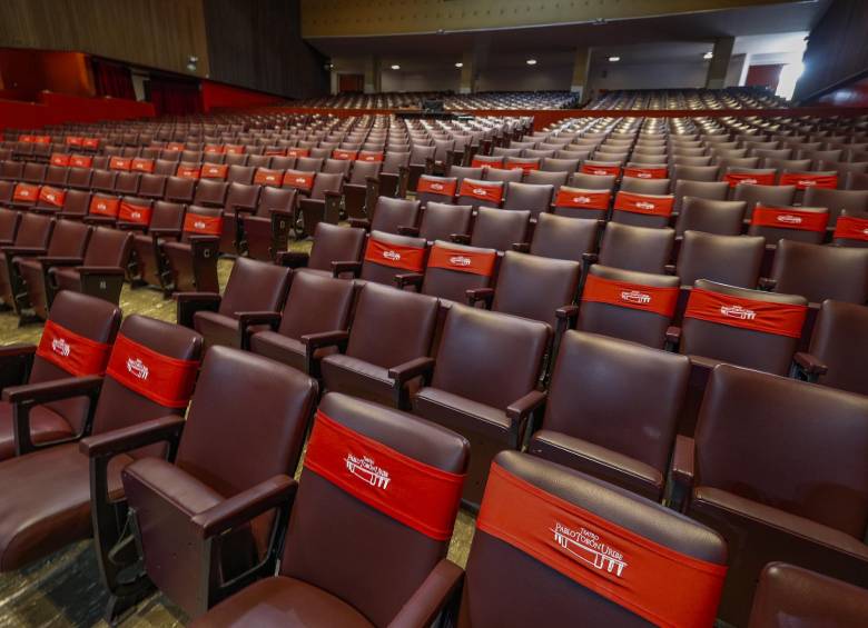 El teatro Pablo Tobón Uribe espera abrir sus puertas en 2021. Foto: Manuel Saldarriaga. 