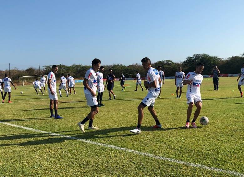El equipo entrenó en Barranquilla este sábado. FOTO Colprensa.