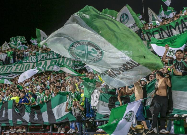 La fervorosa hinchada de Nacional aguarda con impaciencia el juego de hoy y más el de vuelta el otro miércoles. FOTO juan antonio sánchez