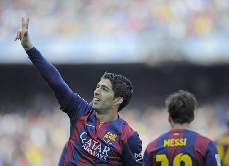 Luis Suárez sigue intratable con el Barcelona. FOTO AP