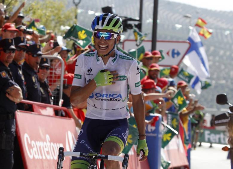 Luego del accidente en 2013, a Chaves le dijeron que no podía montar en biciclita después de 6 meses, a los 5 ya estaba rodando. FOTO AFP
