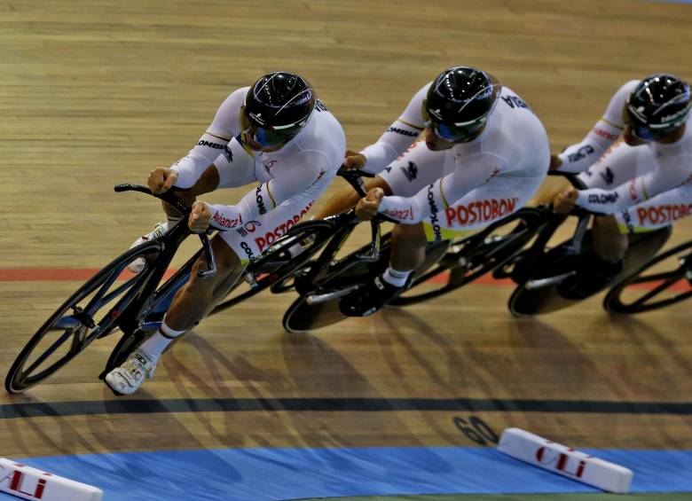 En la Copa Mundo de Cali los colombianos mostraron su calidad en el velódromo. FOTO Juan Antonio Sánchez