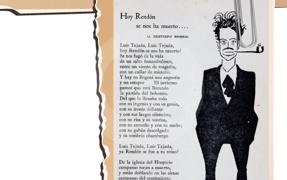 Elegía a Ricardo Rendón, del envigadeño José Restrepo Rivera, publicada en la revista bogotana Pan. FOTO Julio César Herrera
