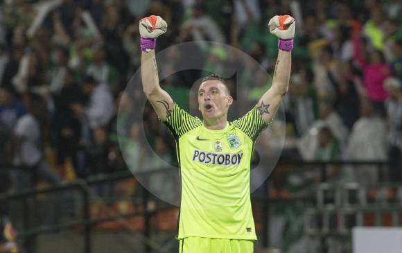 Franco Armani, de 31 años, espera nacionalizarse colombiano para ser llamado a la Selección. FOTO JUAN ANTONIO SÁNCHEZ