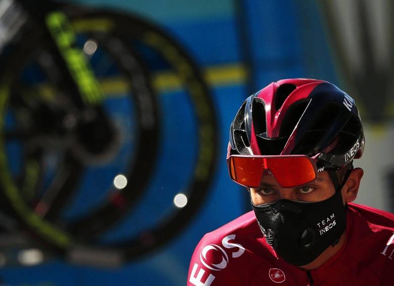 Egan Bernal listo para iniciar este miércoles el Criterium del Dauphiné. FOTO EFE