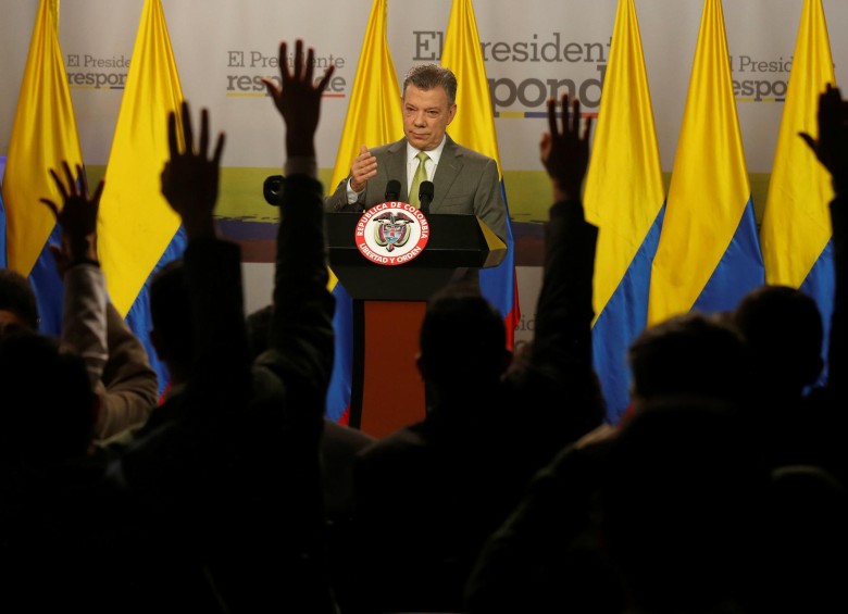 El presidente Juan Manuel Santos invitó a todos los colombianos a unir esfuerzos para sacar adelante el Acuerdo de Paz. FOTO reuters