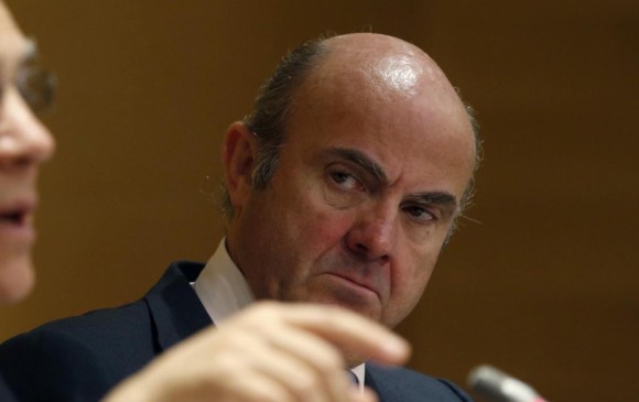 El ministro de Economía de España, Luis de Guindos. FOTO EFE