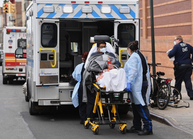 El día más mortal por coronavirus en Nueva York. Foto: AFP. 
