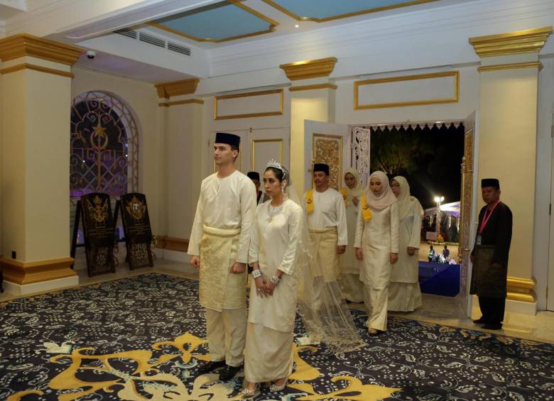 Así fue la boda de la hija del sultán de Malasia 