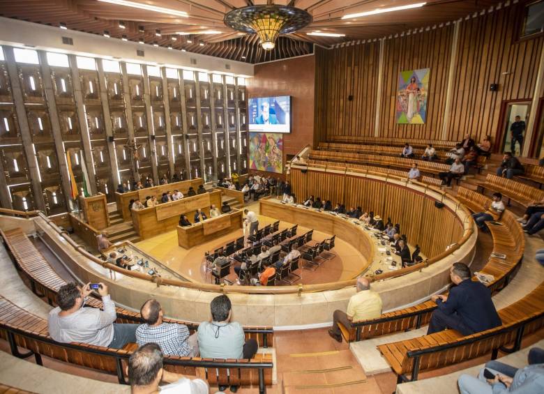 El recinto de la Asamblea de Antioquia permanece cerrado por la cuarentena. FOTO ARCHIVO