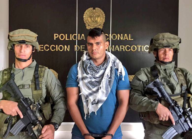 Este es Federico Úsuga Cardona, alias “el Mocho”, capturado por la Policía en Urabá. Foto: cortesía de la Policía.