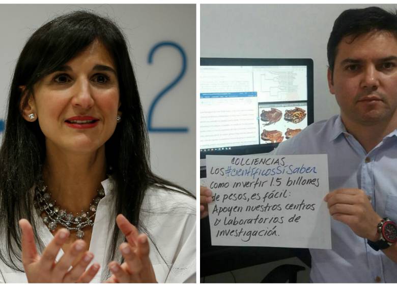 A la izquierda Yaneth Giha, nueva ministra de Educación. A la derecha Mauricio Rivera, profesor e investigador de la Universidad de Antioquia. FOTOS Colprensa y cortesía.