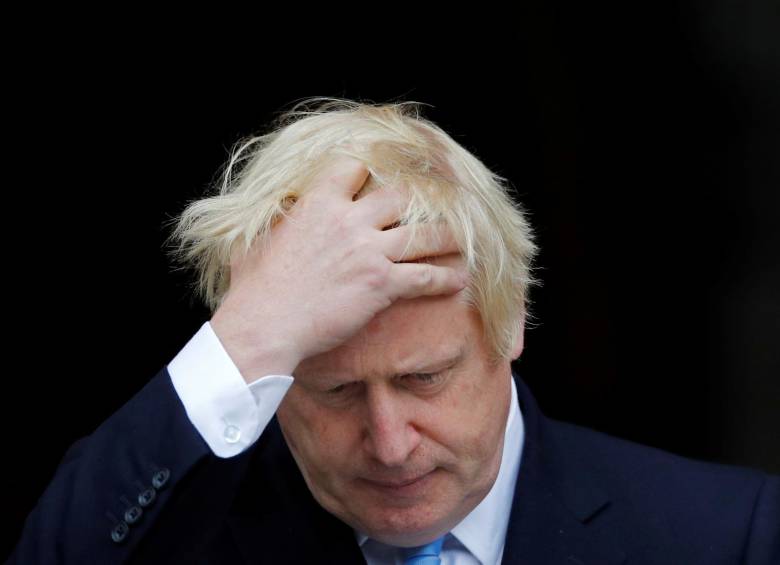 Boris Johnson, primer ministro británico, clausuró las sesiones del parlamento. FOTO Reuters