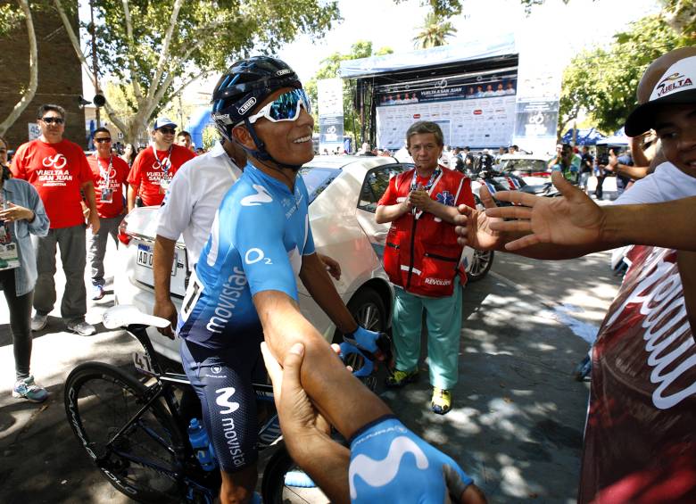 Nairo Quintana es uno de los grandes protagonistas en la Vuelta a San Juan. FOTO COLPRENSA