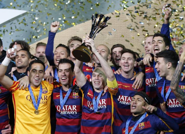 El F.C. Barcelona se convirtió este domingo en campeón del Mundial FIFA Clubes Japón 2015 tras vencer al River Plate argentino por 0-3. FOTO AP
