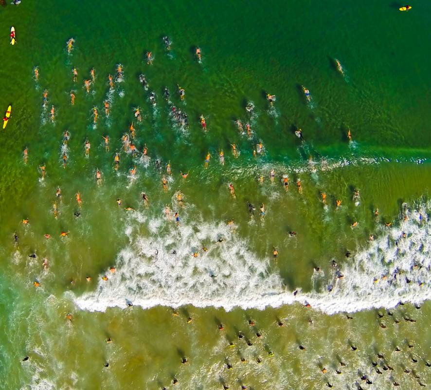 Segundo lugar en la categoría naturaleza. La Jolla de kdilliard, en las jornadas de nado se hacen en la ensenada de La Jolla, Estados Unidos.