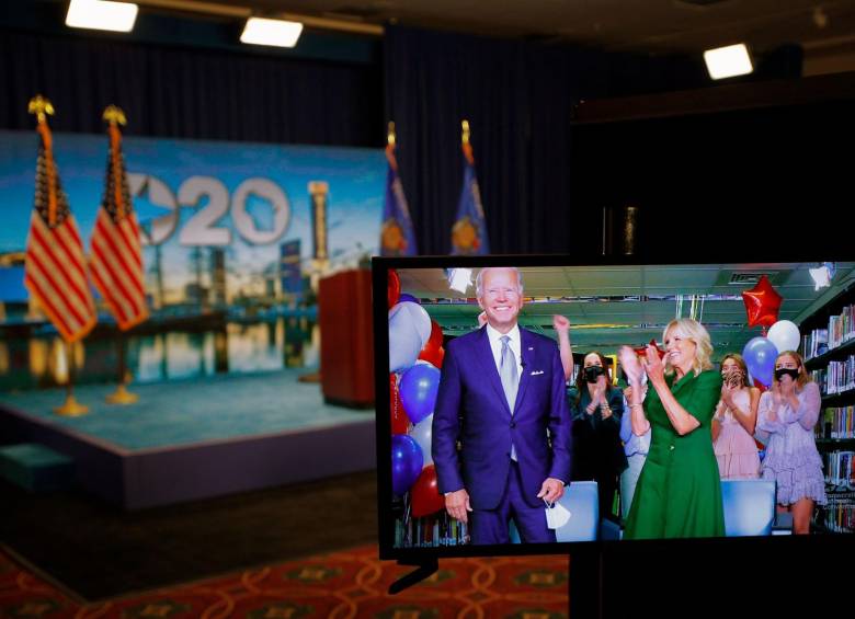 Joe Biden fue nominado por el Partido Demócrata para las elecciones presidenciales de noviembre. FOTO: AFP