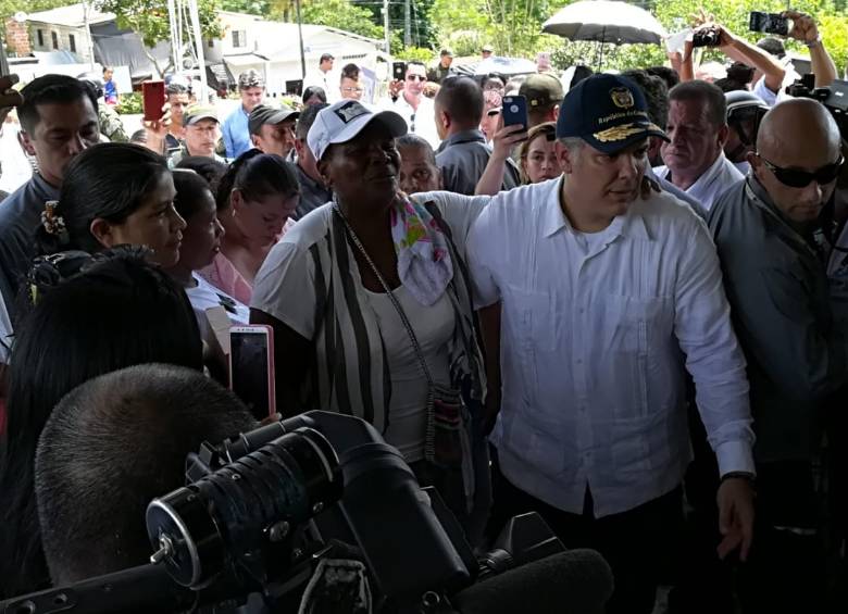 Iván Duque en Machuca. FOTO Manuel Saldarriaga, enviado especial Segovia 