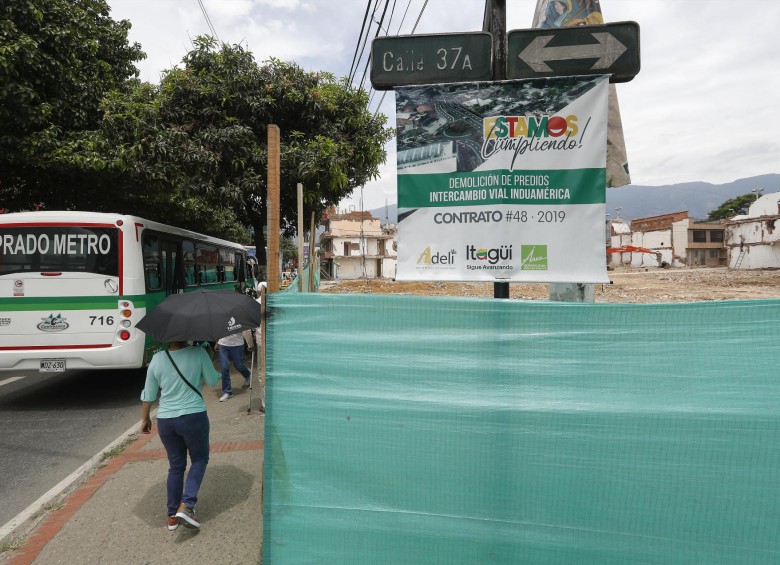 La Alcaldía de Itagüí adquirió 94 predios para construir el intercambio vial de Induamérica. FOTO MANUEL SALDARRIAGA